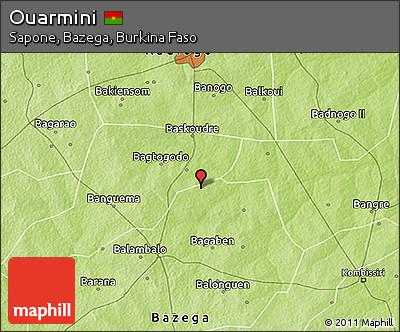 Physical 3D Map of Ouarmini