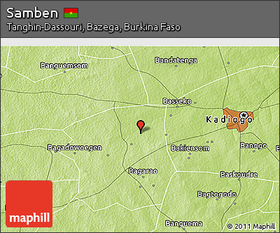 Physical 3D Map of Samben