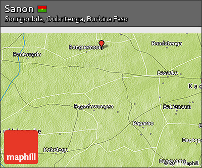Physical 3D Map of Sanon