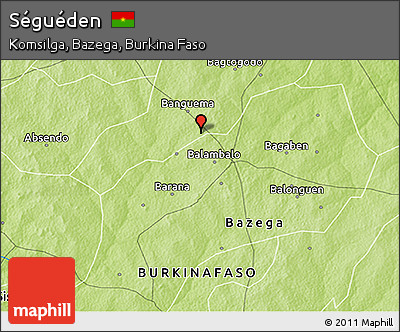 Physical 3D Map of Séguéden