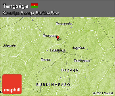 Physical 3D Map of Tangséga