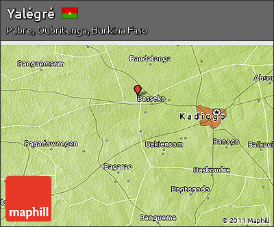 Physical 3D Map of Yalégré