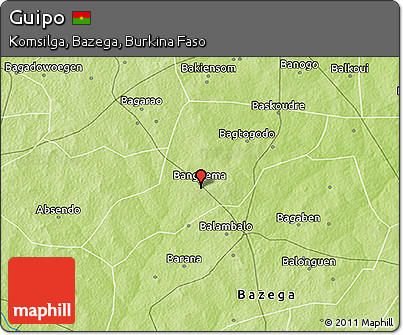 Physical 3D Map of Guipo