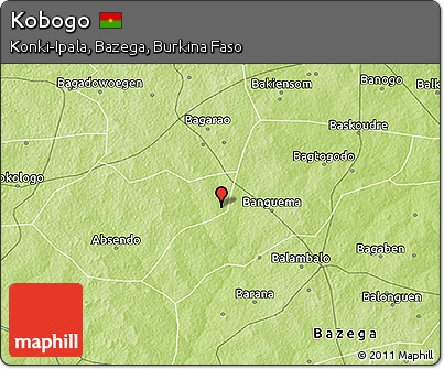 Physical 3D Map of Kobogo