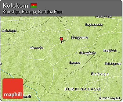 Physical 3D Map of Kolokom