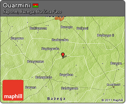 Physical 3D Map of Ouarmini