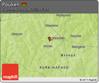 Physical 3D Map of Pouken