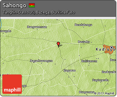 Physical 3D Map of Sahongo