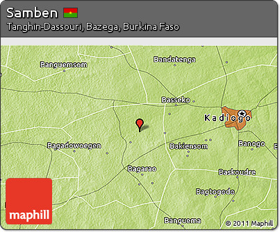 Physical 3D Map of Samben