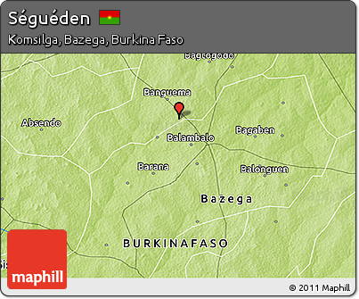 Physical 3D Map of Séguéden