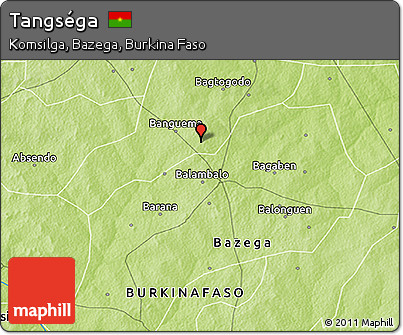Physical 3D Map of Tangséga