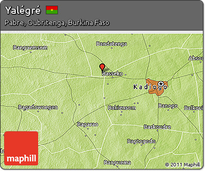 Physical 3D Map of Yalégré