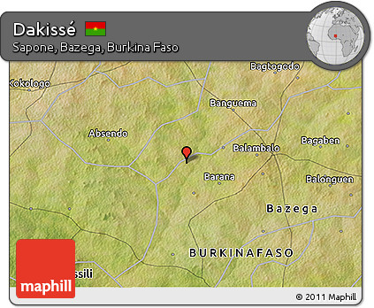 Satellite 3D Map of Dakissé