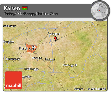 Satellite 3D Map of Kalsen