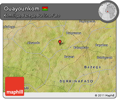 Satellite 3D Map of Ouayounkom