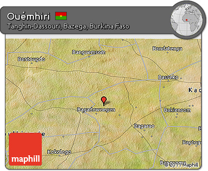 Satellite 3D Map of Ouémhiri