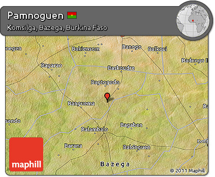 Satellite 3D Map of Pamnoguen
