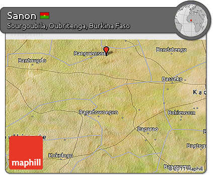 Satellite 3D Map of Sanon