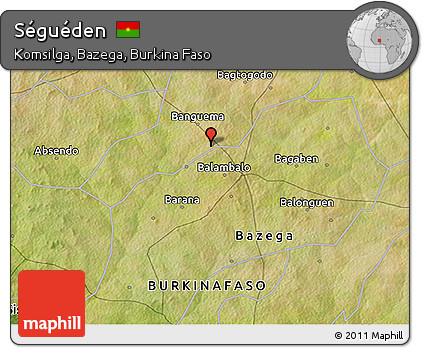 Satellite 3D Map of Séguéden