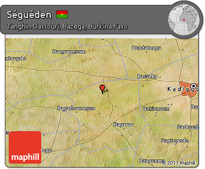 Satellite 3D Map of Séguéden