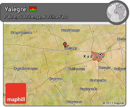 Satellite 3D Map of Yalégré