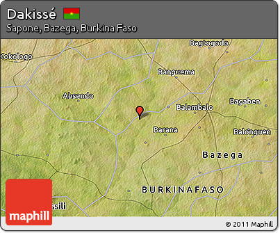 Satellite 3D Map of Dakissé