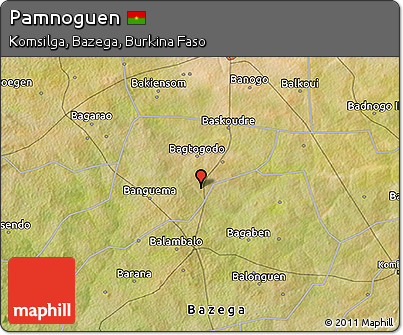 Satellite 3D Map of Pamnoguen