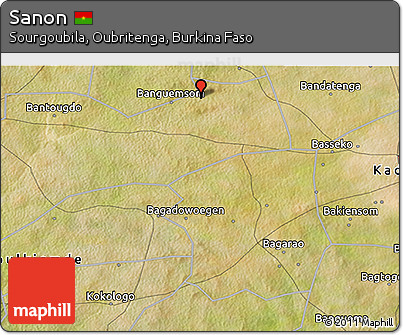 Satellite 3D Map of Sanon