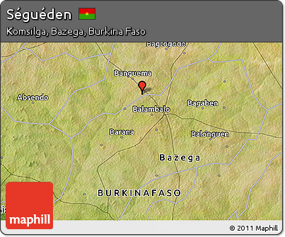 Satellite 3D Map of Séguéden