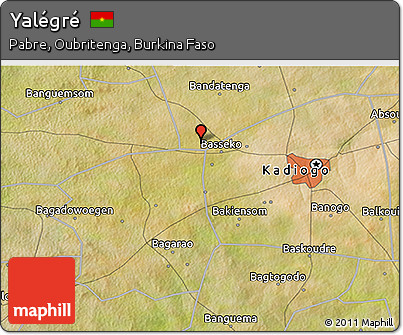 Satellite 3D Map of Yalégré