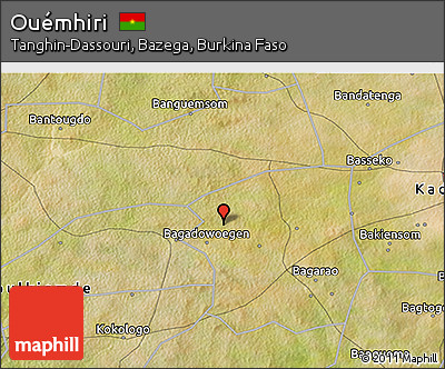 Satellite 3D Map of Ouémhiri