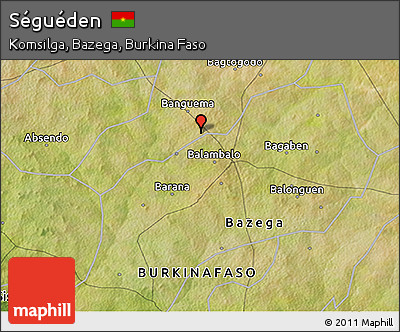 Satellite 3D Map of Séguéden