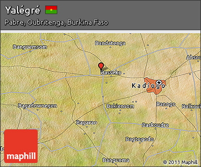 Satellite 3D Map of Yalégré