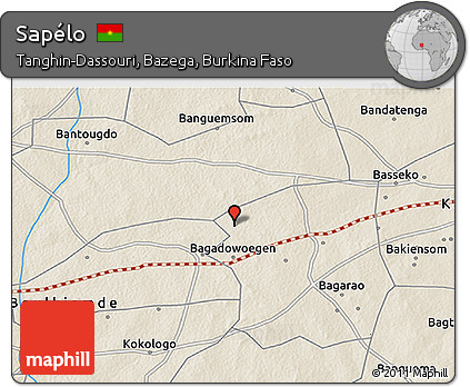 Shaded Relief 3D Map of Sapélo