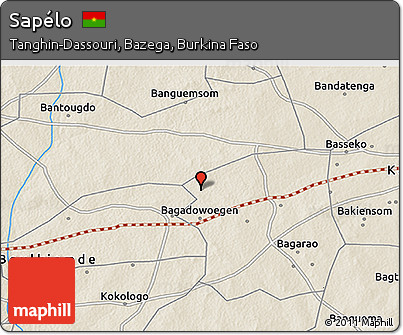 Shaded Relief 3D Map of Sapélo