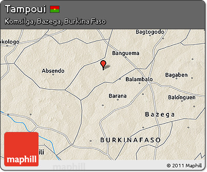 Shaded Relief 3D Map of Tampoui