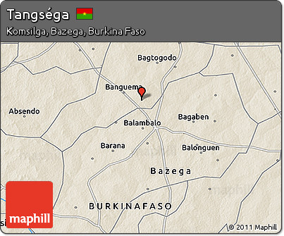 Shaded Relief 3D Map of Tangséga