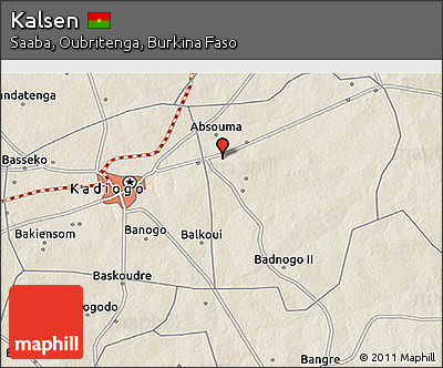 Shaded Relief 3D Map of Kalsen