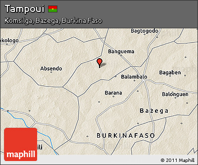Shaded Relief 3D Map of Tampoui