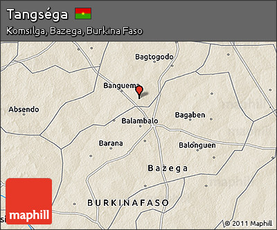 Shaded Relief 3D Map of Tangséga
