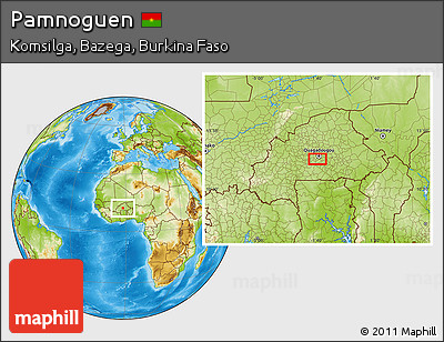 Physical Location Map of Pamnoguen