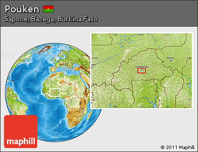 Physical Location Map of Pouken