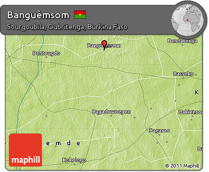 Physical Map of Banguèmsom