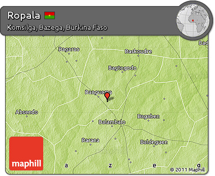 Physical Map of Ropala