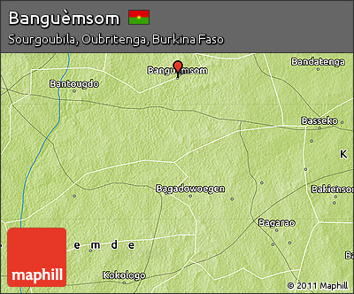 Physical Map of Banguèmsom