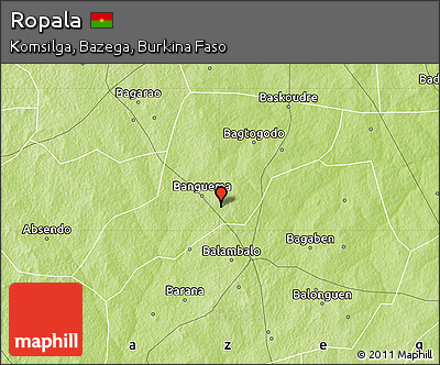 Physical Map of Ropala