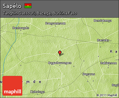 Physical Map of Sapélo