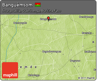 Physical Map of Banguèmsom