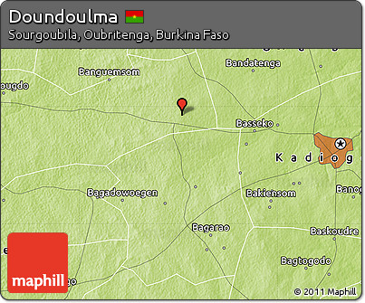 Physical Map of Doundoulma