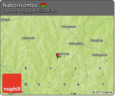 Physical Map of Nabonsombo